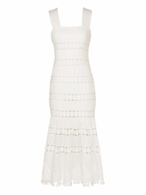 POP TRIMMED MIDI DRESS