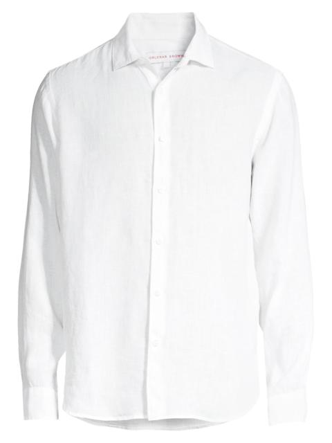 ORLEBAR BROWN Men's Giles Linen Shirt - White