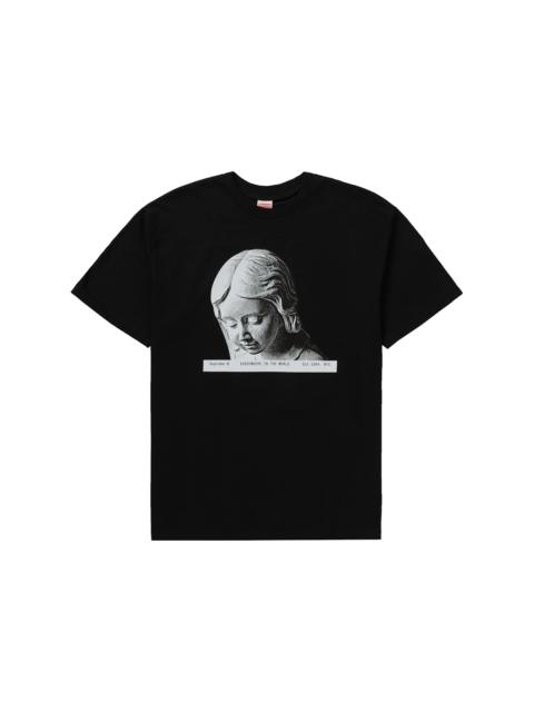 Supreme 최다 어디 티 '블랙 이름 *