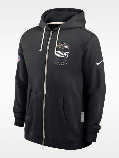Nike Baltimore Ravens Sideline Standard Issue Men's Nike Dri-FIT NFL Full-Zip Hoodie