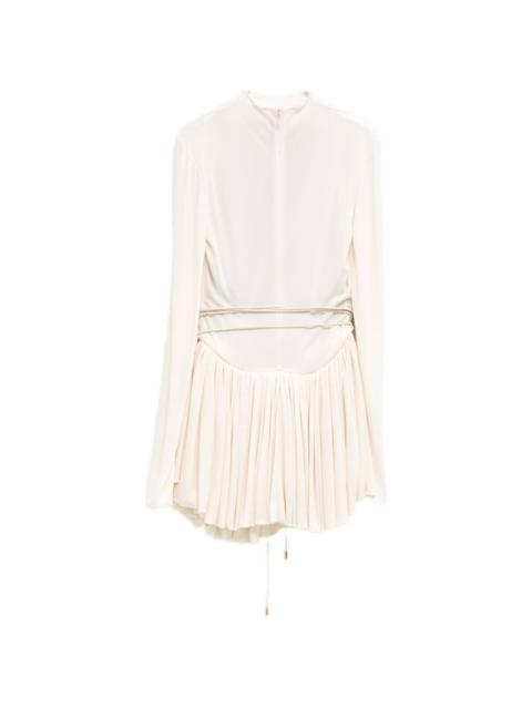 Alaïa pleated tie dress