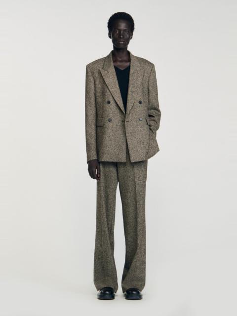 Sandro DOUBLE-BREASTED SUIT JACKET
