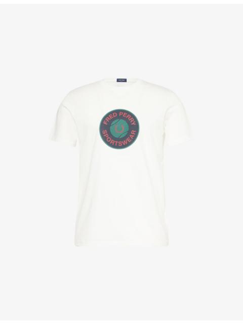Fred Perry Tennis Graphic-Print Short-Sleeve Cotton T-Shirt