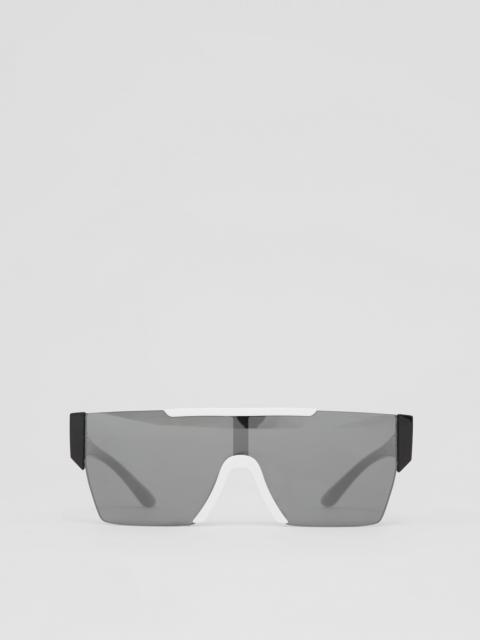 Burberry Logo Detail Rectangular Sunglasses