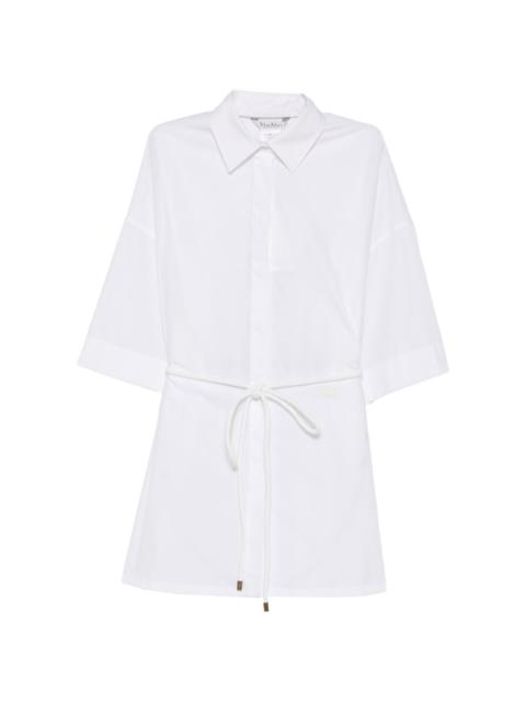 Max Mara rope-belt short-sleeve shirt