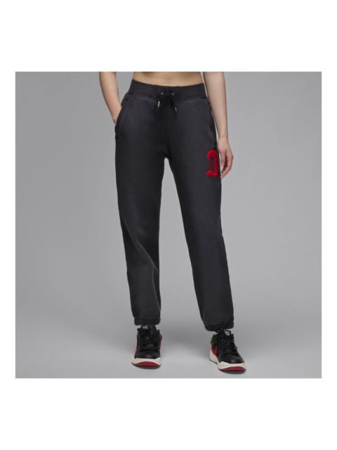 Jordan (WMNS) Air Jordan Flight Fleece Pants Asia Sizing 'Black' FV7069-010