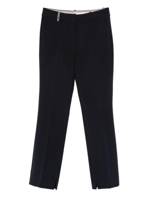 PESERICO side-slit trousers