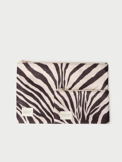 LOEFFLER RANDALL Tracy Zebra Pouch Set