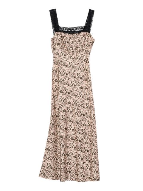 CIAO LUCIA! Fiore Cherry Blossom Silk Dress bronze