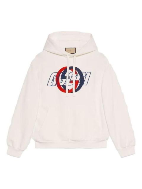 Gucci Cotton Jersey Hooded Sweatshirt 'Off White' 770839-XJGA2-9314