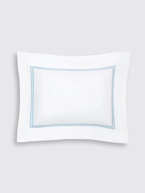EMILIA WICKSTEAD Luisa Pillow Slip in White & Blue Cotton