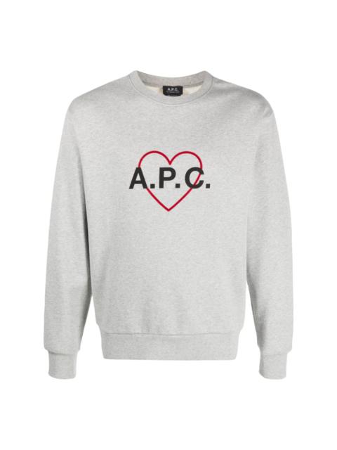 heart logo-print sweatshirt
