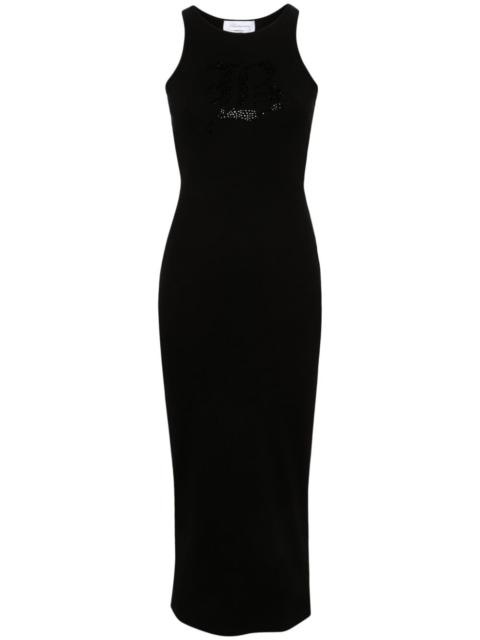 Blumarine racerback fine-ribbed maxi dress