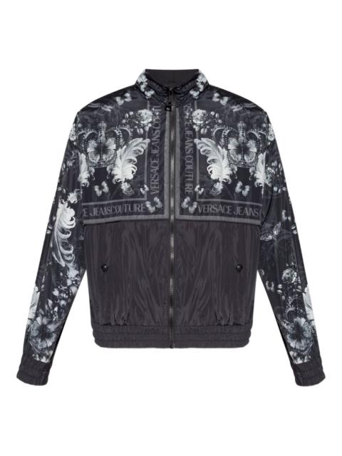 VERSACE JEANS COUTURE baroque-print zip-up jacket
