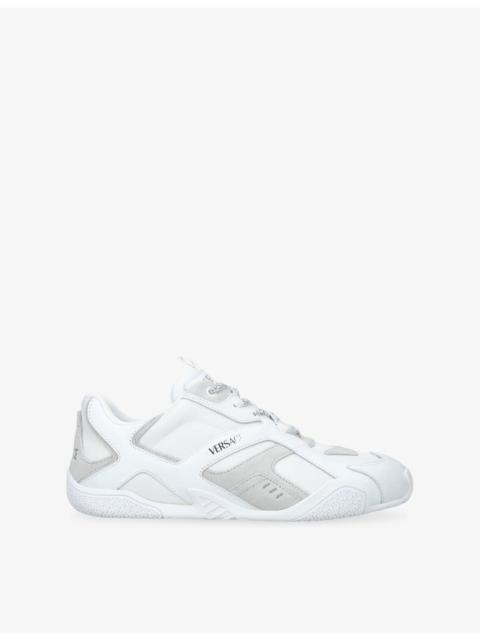 VERSACE Galaxia Leather and Mesh Trainers