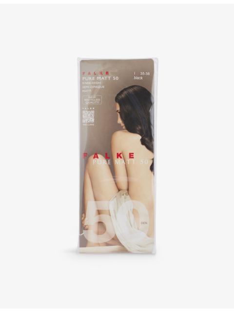 FALKE Pure Matt 50 knitted socks