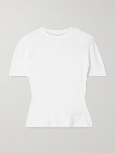 Y-3 + Y-3 printed organic cotton-jersey T-shirt White
