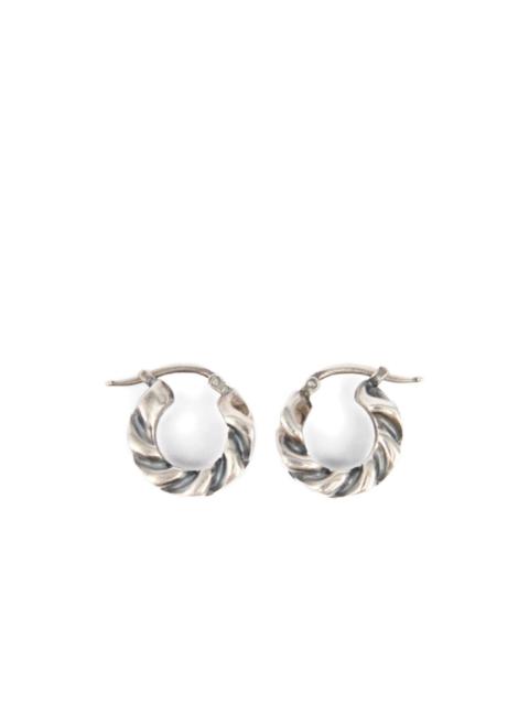 MM6 Maison Margiela chain twisted earrings