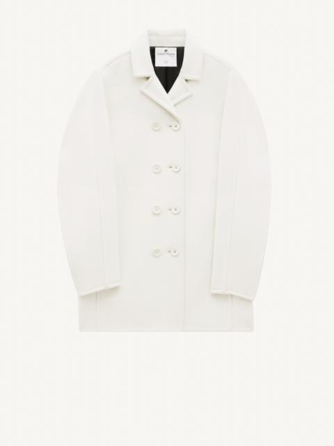 courrèges CIRCLE HERITAGE WOOL COAT