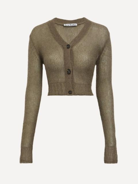 Acne Studios Mohair-Blend Cropped Cardigan