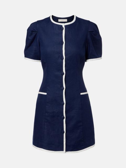 FAITHFULL Madeline linen minidress