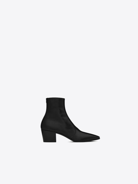 SAINT LAURENT vassili zipped boots in smooth leather