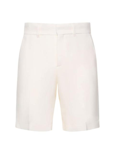 Tailored wool gabardine shorts