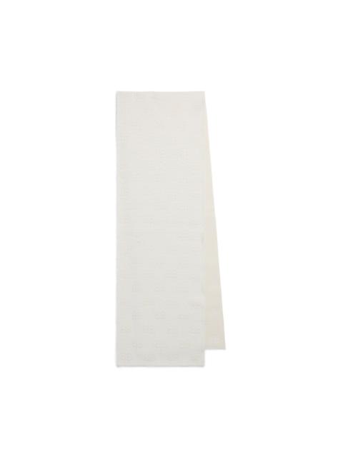 BALENCIAGA Women's Furry Scarf in White