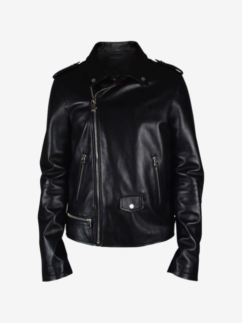 PHILIPP PLEIN zip leather biker jacket