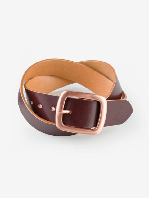 Iron Heart OGL-BELT-COP-BRN OGL Single Prong Copper Garrison Buckle Leather Belt - Hand Dyed Brown