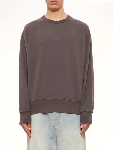 Stone Island 6100037 Logo Sweatshirt in Dark Burgundy