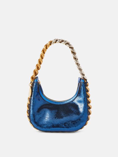 Stella McCartney Frayme Mini Zipped Sequinned Shoulder Bag