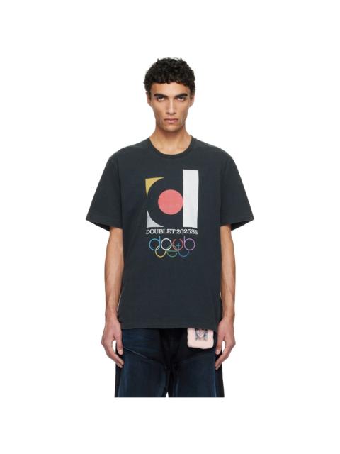 doublet Black 'DOUBLET2025SS' Logo T-shirt