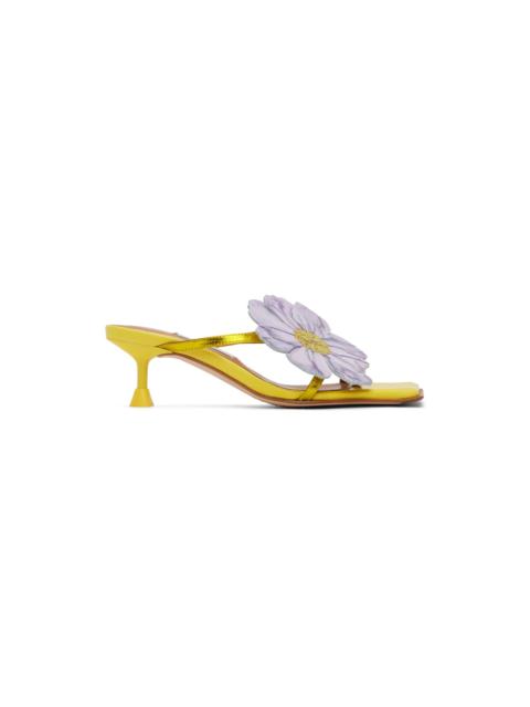 MIISTA Yellow Lourdes Heeled Sandals