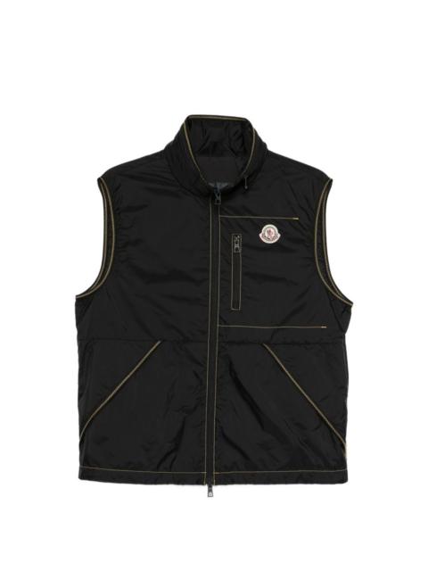 Moncler contrast stitch vest
