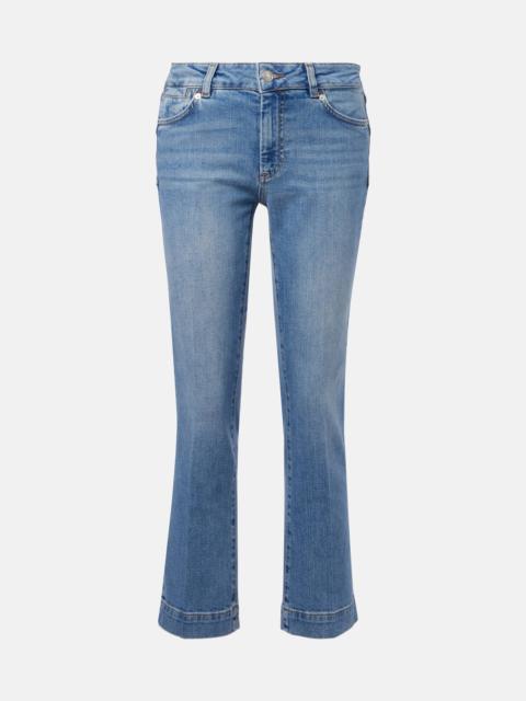 Sportmax logo-patch jeans