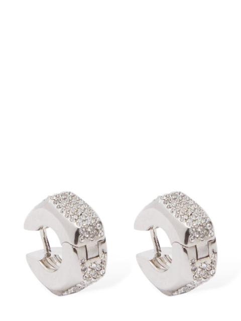 Bulk crystal hoop earrings