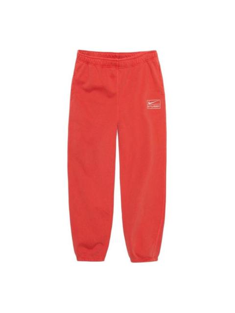 Nike Nike x Stussy Pigment Dyed Sweatpants 'Habanero Red' FJ9158-642