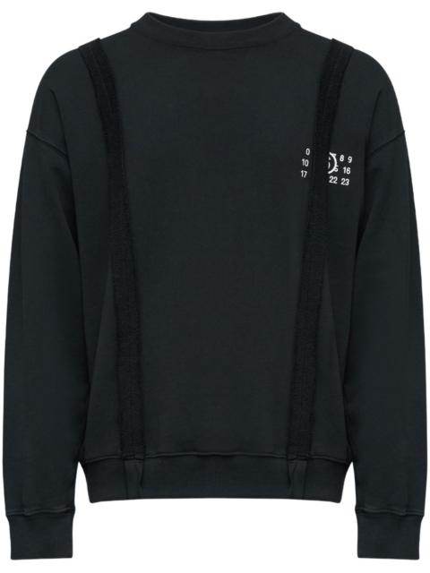 MM6 Maison Margiela Numbers-motif sweatshirt