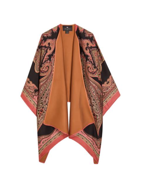 Etro paisley-pattern cape