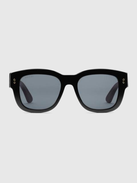 Rectangular-frame sunglasses