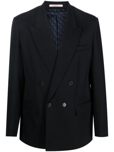 Valentino peak lapels double-breasted blazer