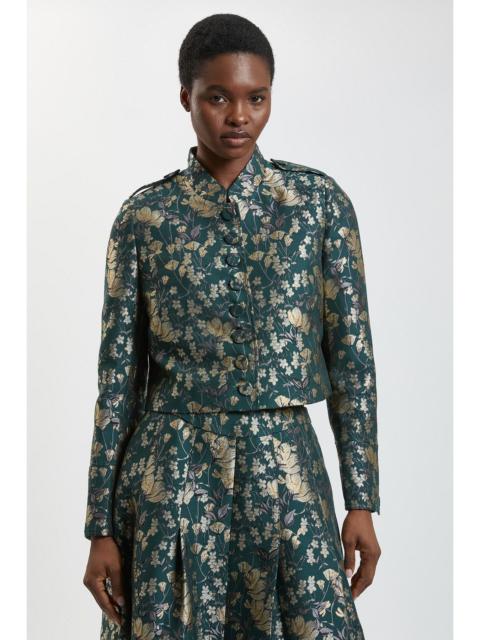 KAREN MILLEN Jacquard Button Tailored Jacket