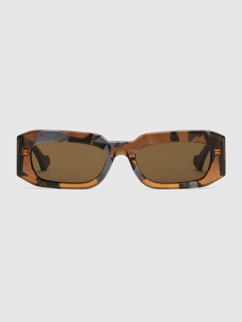 Rectangular frame sunglasses