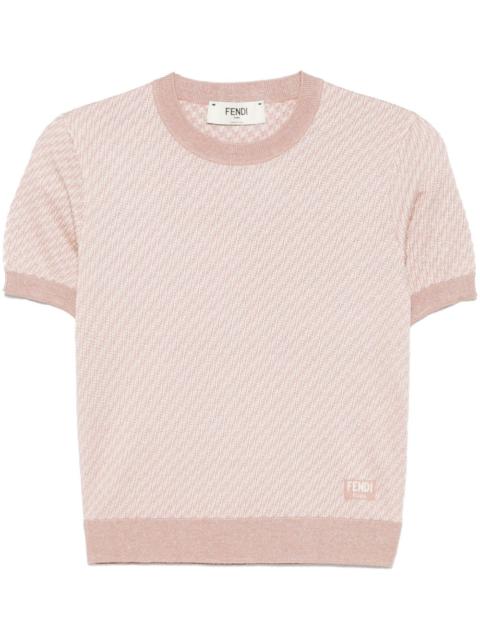 FENDI FF-jacquard top