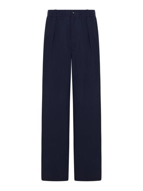 GIORGIO ARMANI WIDE-LEG TAILORED LINEN TROUSERS