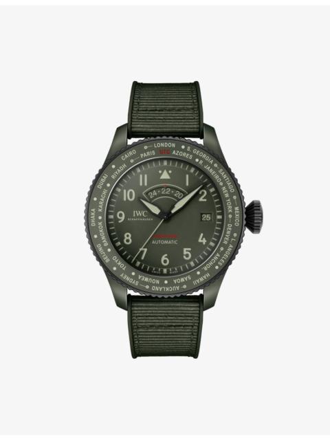 IWC Schaffhausen Pilot’s Watch Timezoner Top Gun Woodland Ceramic Automatic Watch 46mm