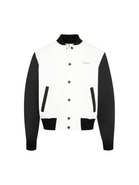 Givenchy BOMBER MIX MATERIAL LEATHER COTTON