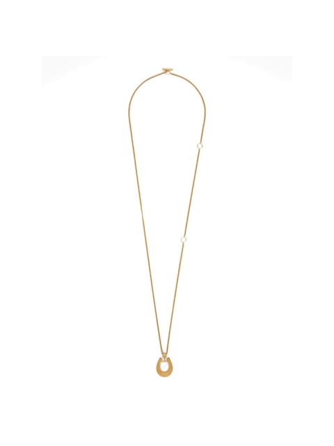 Jil Sander horseshoe-pendant necklace