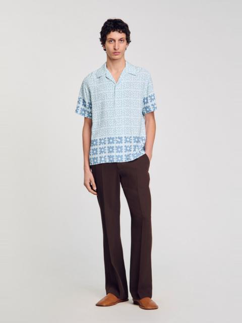 Sandro FLORAL MOTIF SHIRT